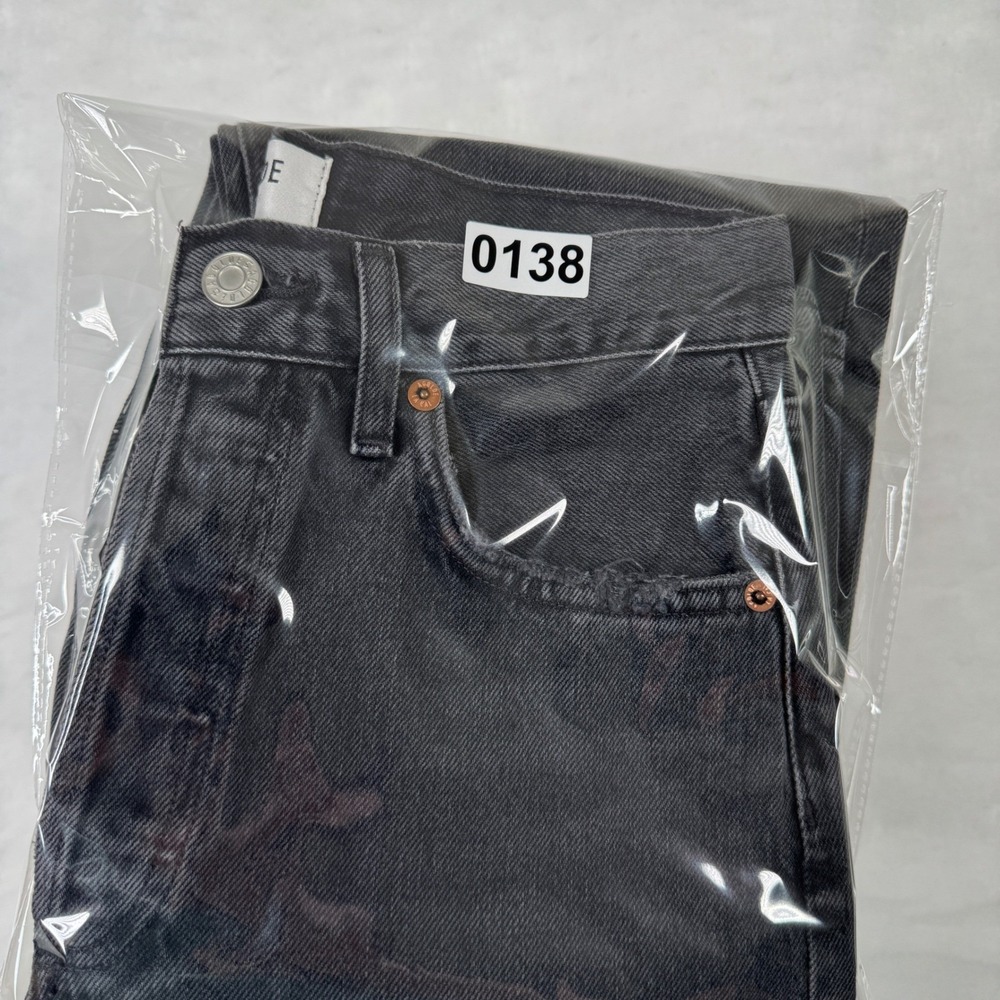 Agolde Jeans Womens 25 Blue 90s Pinch Waist High Rise Straight Button Fly Black - Picture 13 of 14